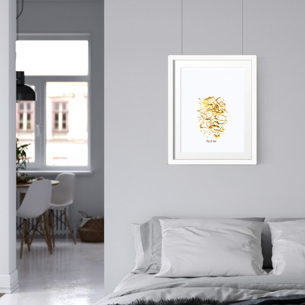 Bild mit echtem Gold
