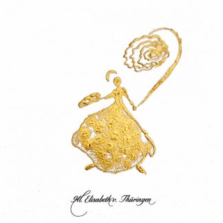 Moderne christliche Kunst Heiligenbild edle Wandkunst Gold auf Büttenpapier