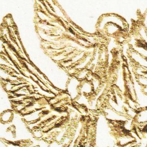 Engel Bild modern Detail Goldarbeit