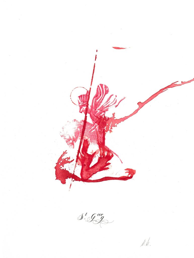 Saint George modern artwork